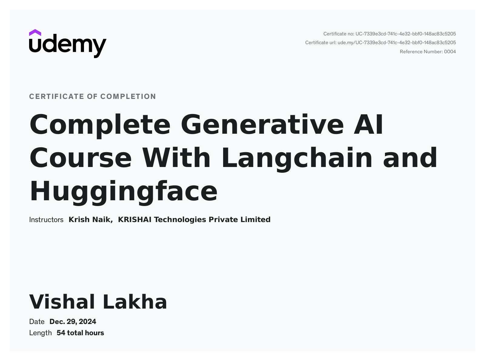 Complete Generative AI Course With Langchain and Huggingface